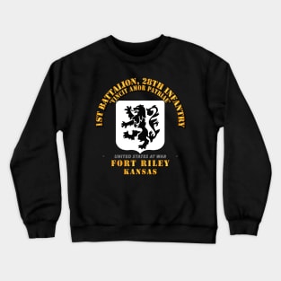 1st Bn, 28th Infantry - Ft Riley KS Crewneck Sweatshirt